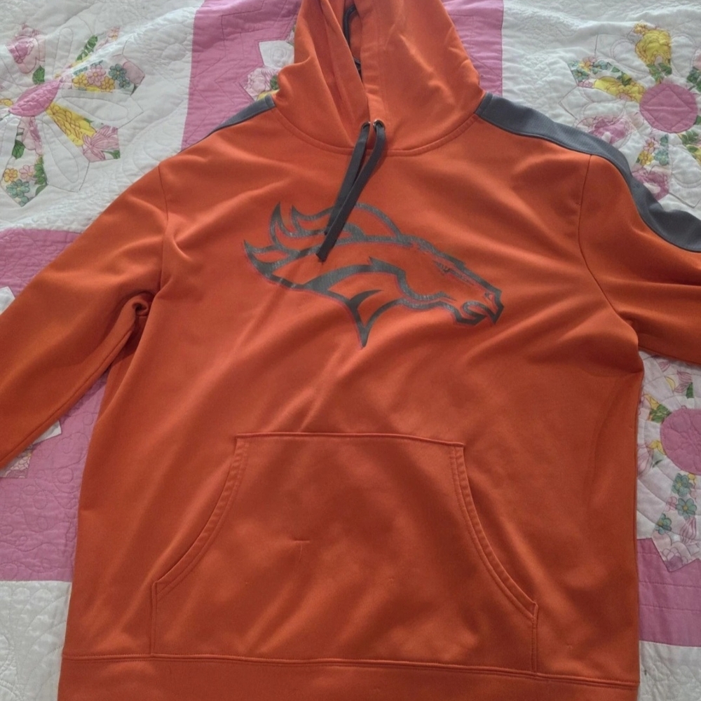 NFL Orange and Gray Sweatshirt Hoodie